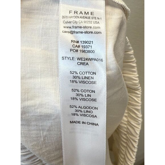 FRAME Women's Size XL Cream Drawstring Lounge Pants NWT - Picture 8 of 8